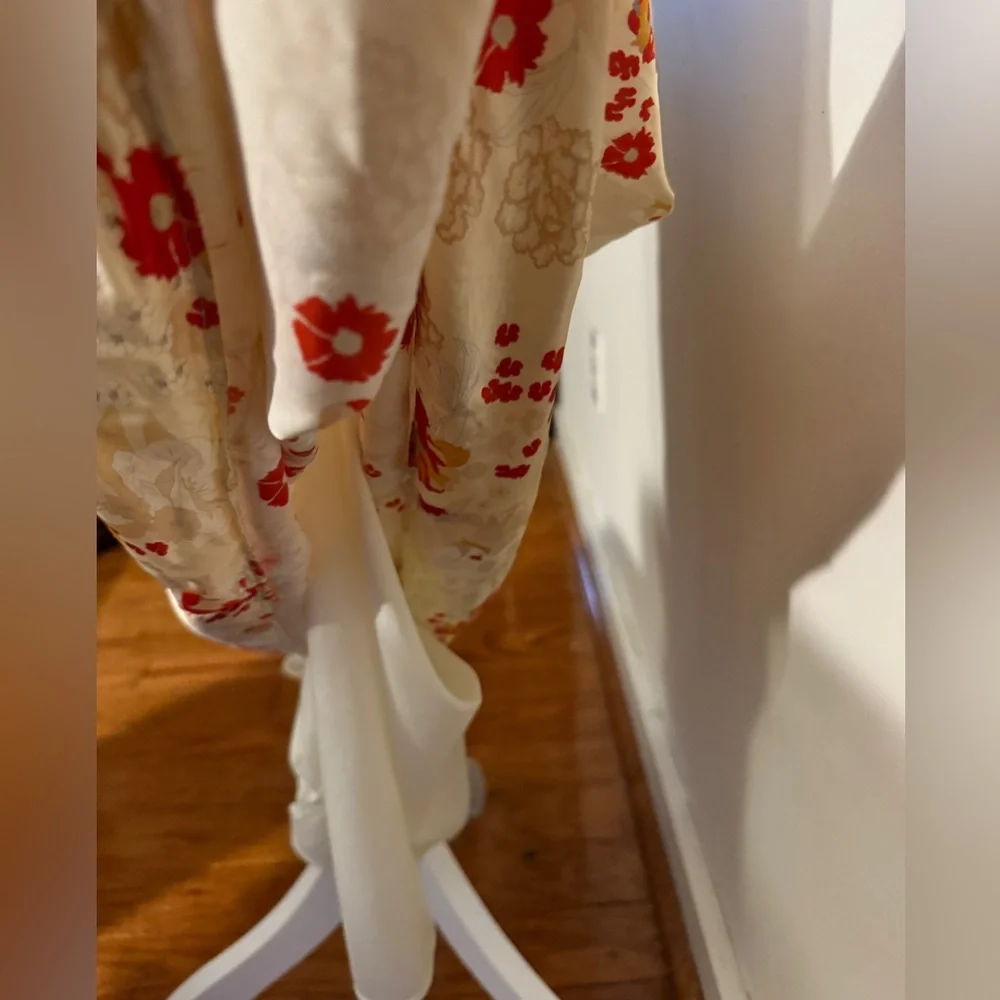 Auteur silk twist gown in kimono print, size S - Picture 14 of 15